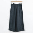 Linen Wide Leg Trousers Women Drawstring Pull-On