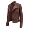 Mia – Leather Jacket + Women’s - Stylish Slim Fit | Biker Coat 1