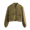 Ava – Bomber Jacket Women - Stylish Vintage | Short Coat 9