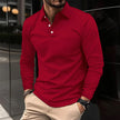 Stylish Long Sleeve Polo Shirt