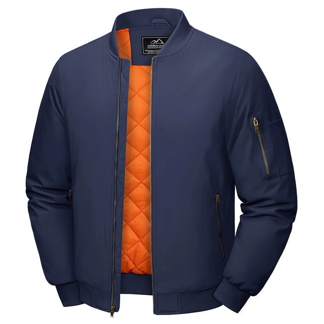 Alex – Black Bomber Jacket Men - Stylish & Warm | Casual Flight Jacket 1