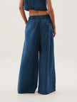 Denim Jeans Women Wide Leg Drawstring