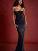 FJØRNA Studio | Women's Maxi Dress Silver | Emilia Corset Dress