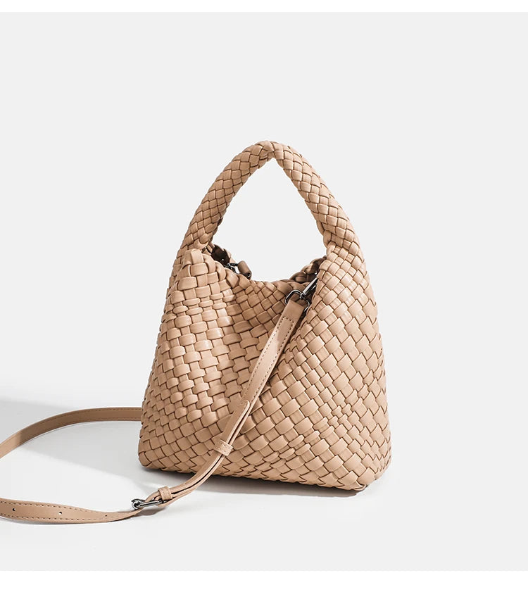 Selma | Woven Leather Shoulder Hand Bag