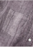 FJØRNA women’s linen pleated shirt featuring a relaxed fit, long sleeves, and a classic collar, perfect for casual and summer wear.