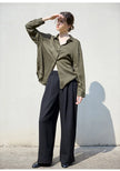 FJØRNA women's linen shirt, lightweight and breathable top in natural linen fabric, displayed on a neutral background.