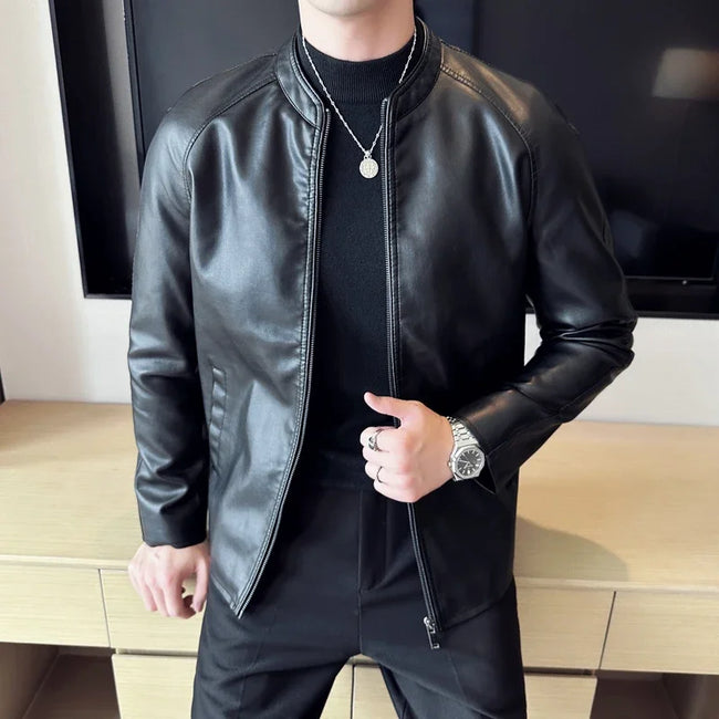Alex – Men's Leather Jacket - Stylish Biker | Motorcycle Coat 1