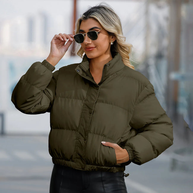 Mia – Black Puffer Jacket for Women - Cozy Quilted | Women's Coat 3
