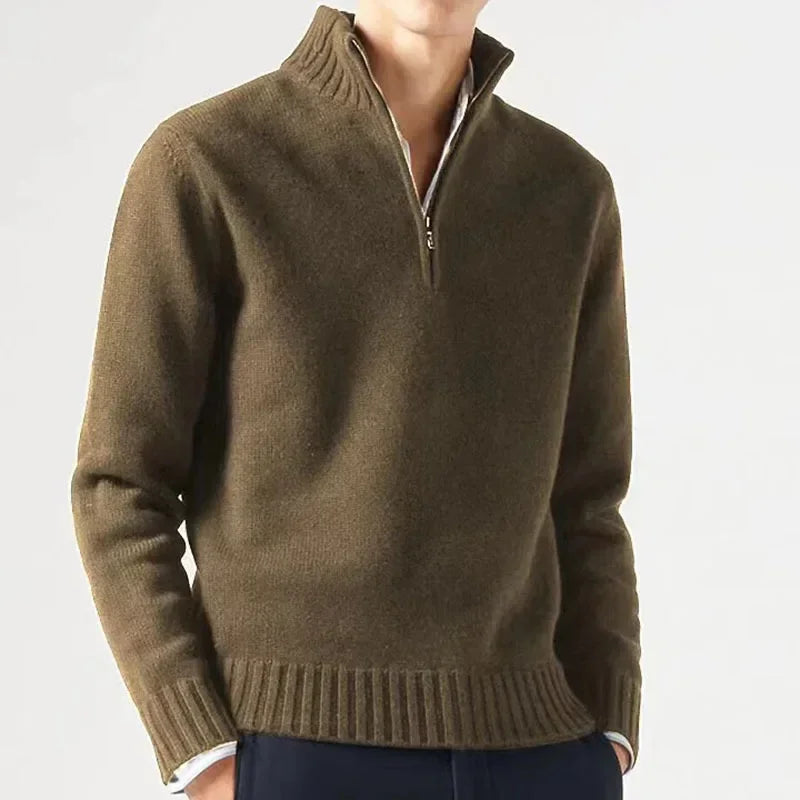 Zane – Men's Half Zip Jumper | Elegant Knitwear 8