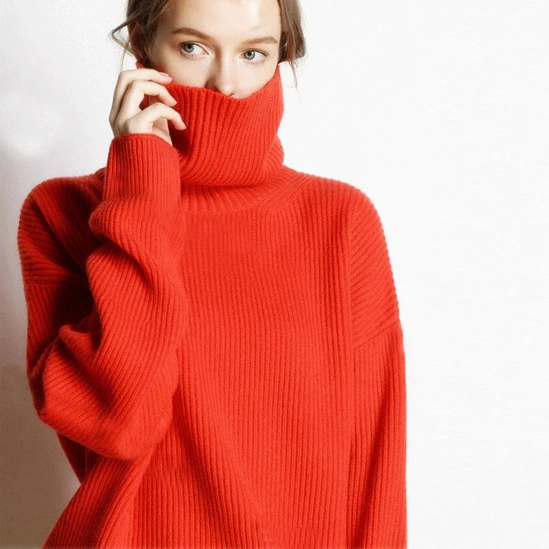 Daisy – Women’s Turtleneck Top + Cozy Oversized | Sweater 3