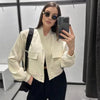 Ava – Bomber Jacket Women - Stylish Vintage | Short Coat 5