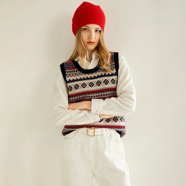 Clara – Sweater Vest Women - Cozy Knitted Style | Fashion Top 1