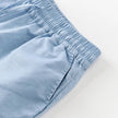 FJØRNA women's cotton linen wide leg trousers with drawstring pull-on design, lightweight and comfortable for casual wear.