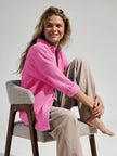 Lacceti Valencia 100% cotton summer shirt displayed flat, showcasing its lightweight fabric and classic design.