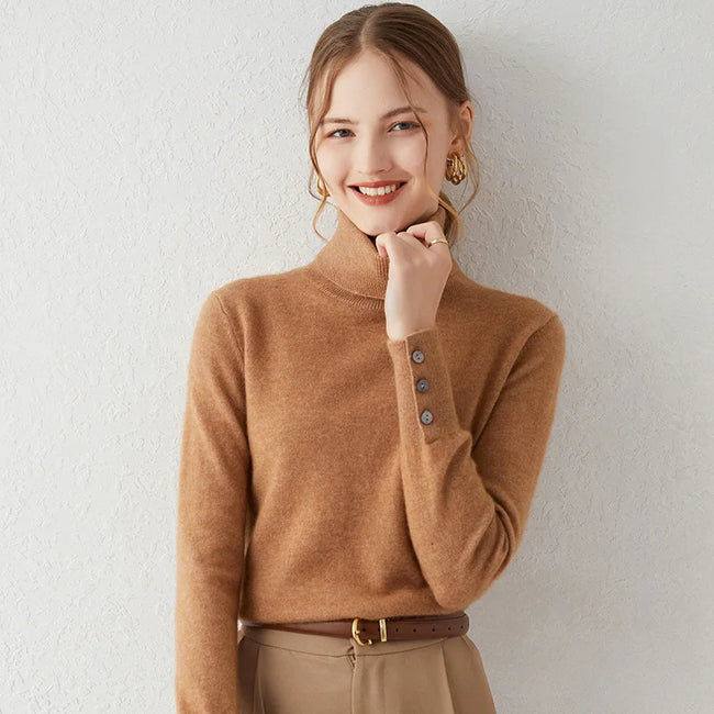 Mia – Cashmere Sweater Women’s Cozy Turtleneck | Sweater 1