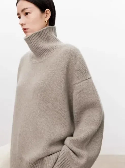 Clara – Cashmere Sweater Women - Cozy Turtleneck Style | Sweater 9