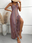 FJØRNA Julia casual vacation maxi dress for women, lightweight and flowy with a relaxed fit, perfect for summer outings.