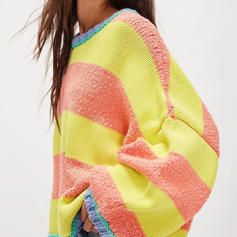 Lily – Crew Neck Women’s Stylish Oversized Sweater | Pullover 4