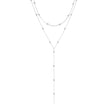 Lily | Elegant Layered Y-Necklace with Dainty Beads – Gold & Silver