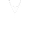 Lily | Elegant Layered Y-Necklace with Dainty Beads – Gold & Silver