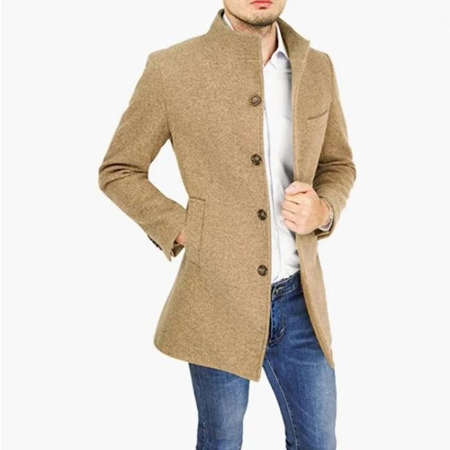 Mason – Men’s Classic Wool Blend Trench Coat | Timeless Style 1