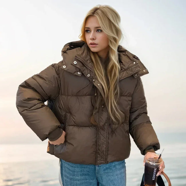 Emma – Black Puffer Jacket Women - Stylish & Warm | Winter Coat 1