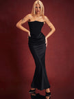 FJØRNA Studio | Women's Maxi Dress Silver | Emilia Corset Dress