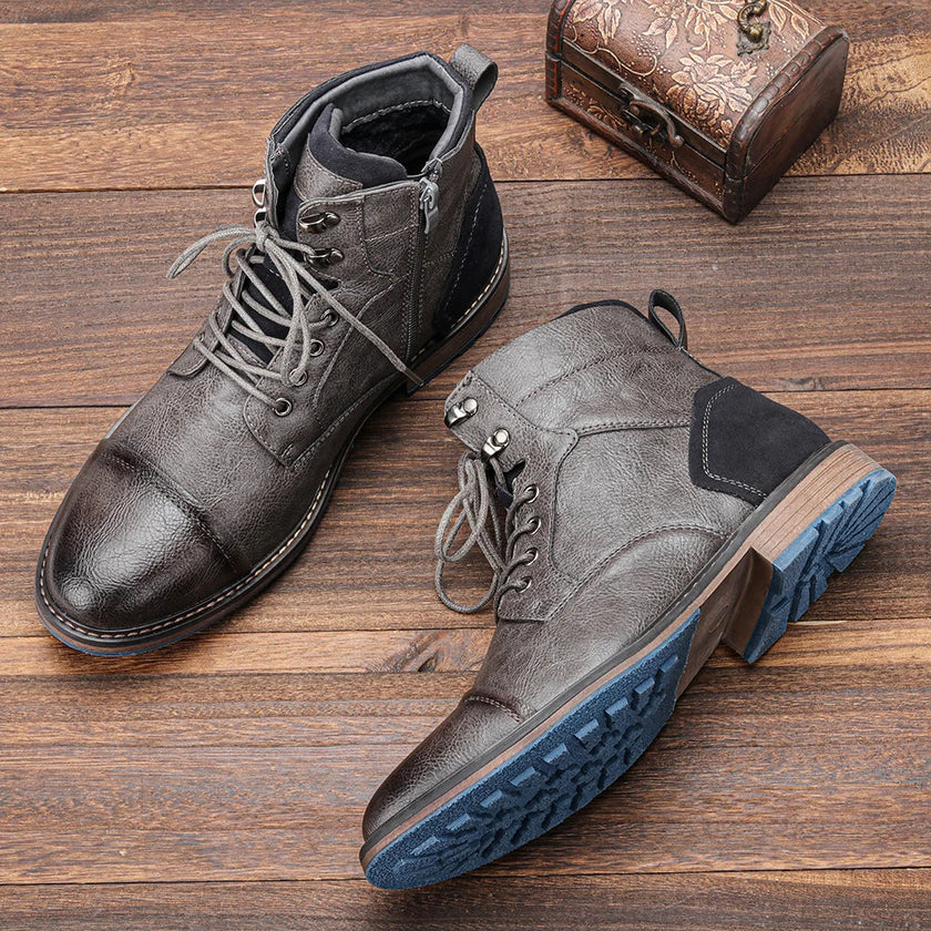 Durable Leather Boots Outdoor - 4