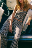 FJØRNA women's knit wide-leg trousers in a co-ord set, featuring a comfortable, stylish fit and soft knit fabric.