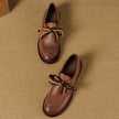 FJØRNA women's handcrafted leather loafers with cushioned insoles, stylish and comfortable shoes for women.