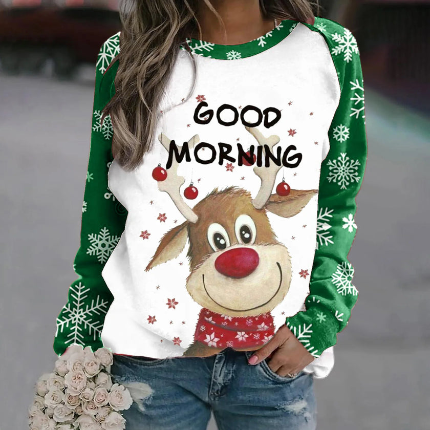 Clara – Christmas Jumper Women’s Stylish 3D Print | Pullover 6