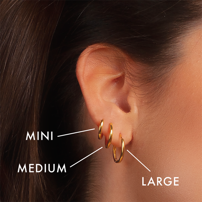 Chloe | Classic Round Hoops - Earrings