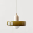 Colorful Glass Pendant Lamp with Adjustable Suspension