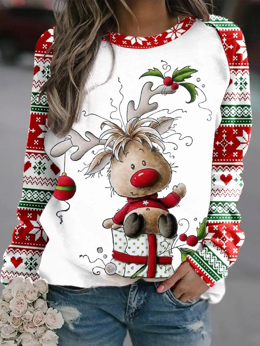 Clara – Christmas Jumper Women’s Stylish 3D Print | Pullover 13
