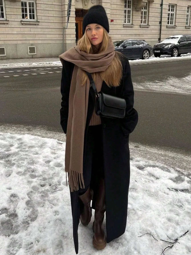 Luxury Winter Scarf Solid Color
