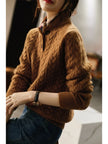 Cashmere Cable Knit Sweater - 4