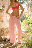 FJØRNA women's knit wide-leg trousers in a stylish co-ord set, featuring comfortable, relaxed fit with a textured knit fabric.