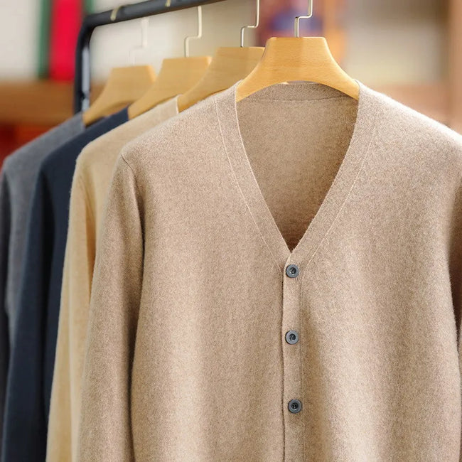 Charles – Mens Cashmere Cardigan + Men’s - Cozy/Chic | Sweater 1