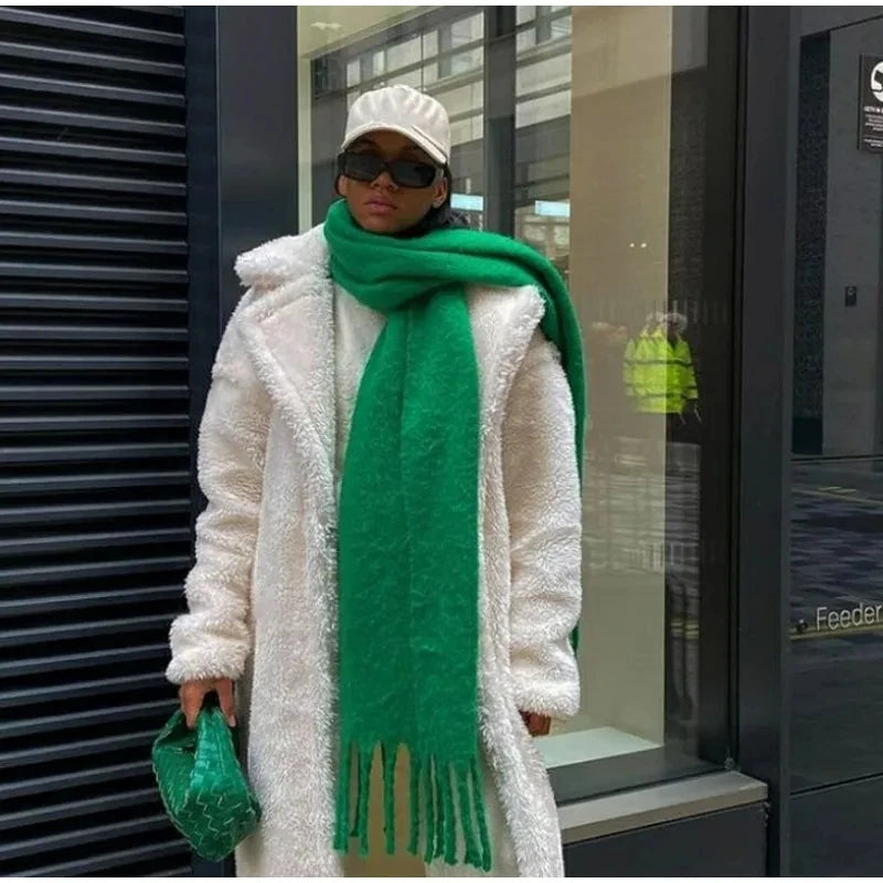 Luxury Winter Scarf Solid Color