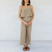 Linen Culotte Trousers Women