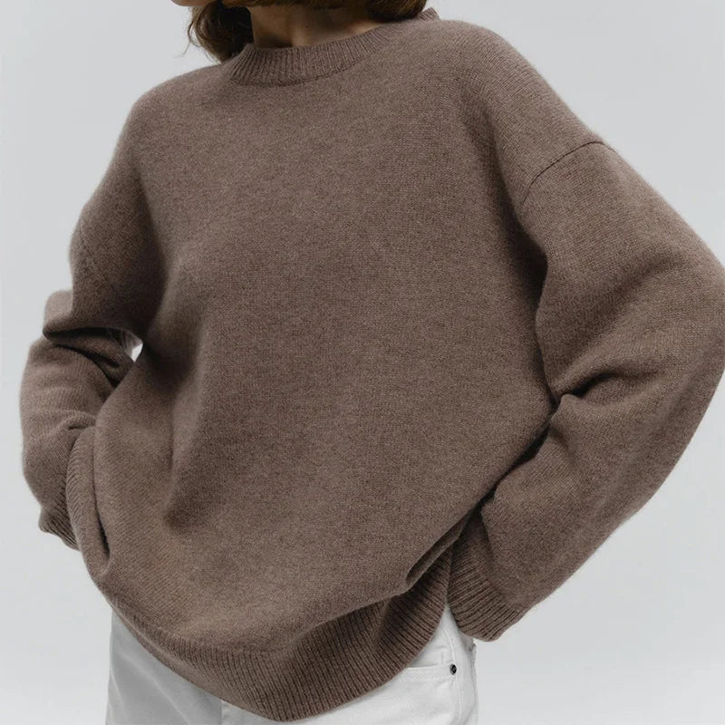 Mia – Oversized Sweater Women’s Cozy Crew Neck | Knitwear 9