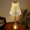 Alise - Golden Crystal Rechargeable Table Lamp