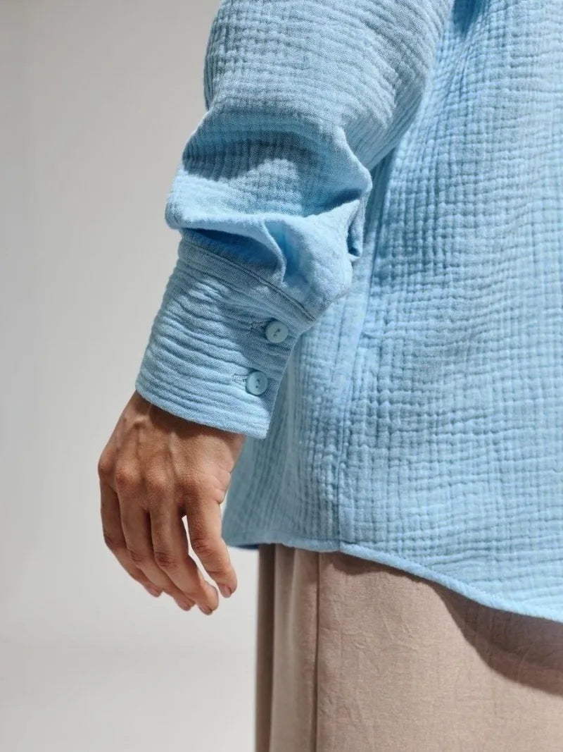 Lacceti Valencia 100% Cotton Summer Shirt displayed in a vibrant, lightweight cotton fabric perfect for warm weather.
