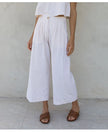 Linen Culotte Trousers Women