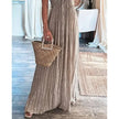 FJØRNA Renly sleeveless white long dress with a flowing, elegant design, perfect for formal or summer occasions.