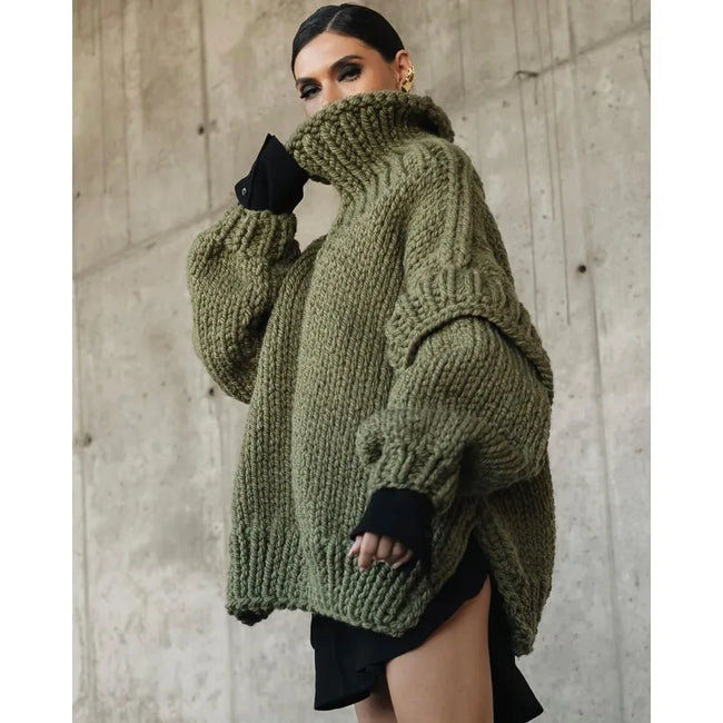 Emma – Black Turtleneck + Women’s - Stylish/Oversized | Sweater 1