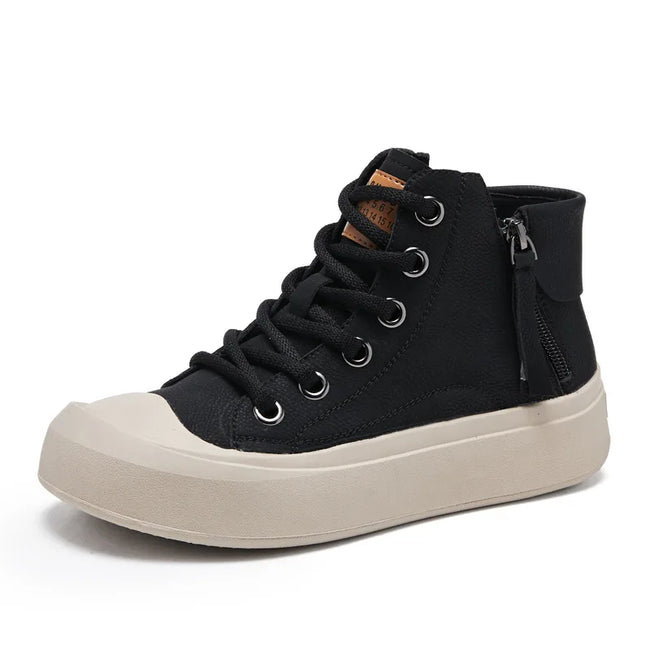 Mia – Women’s Retro High Top Sneakers | Casual Chic Style 2