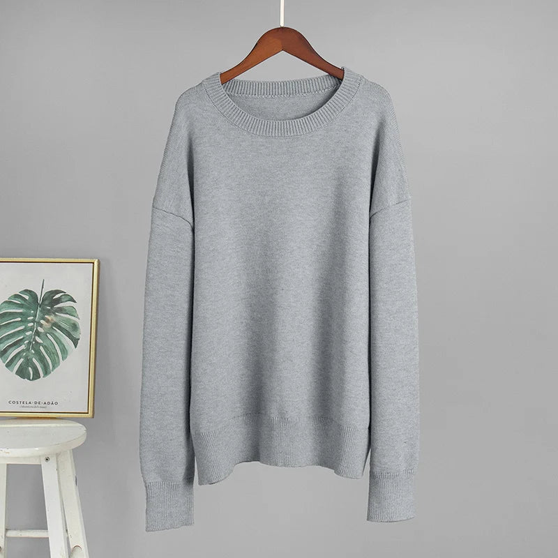 Mia – Oversized Sweater Women’s Cozy Crew Neck | Knitwear 8