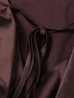 FJØRNA satin ruffled mini dress with delicate ruffle details and smooth satin fabric, perfect for stylish evening wear.