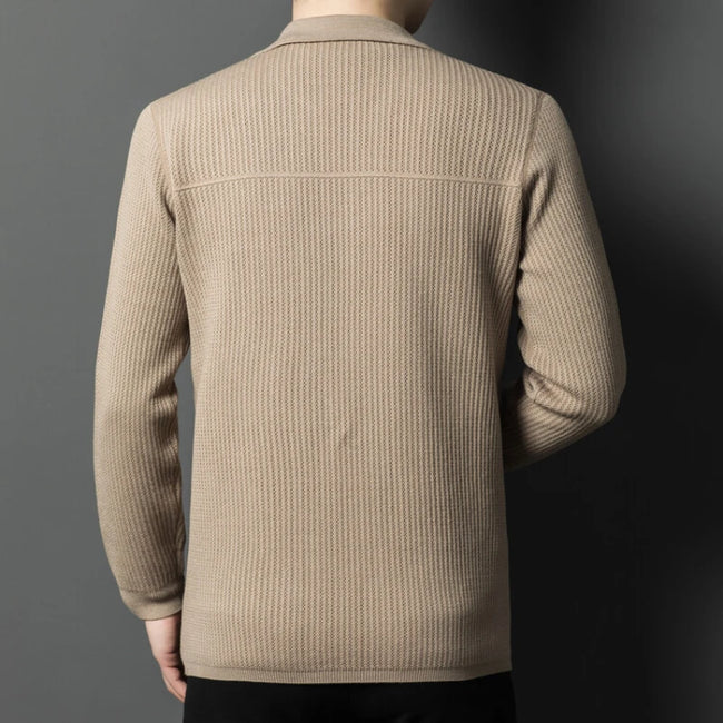 Michael – Men's Cardigan Knitted Stylish | V-neck Sweater 2